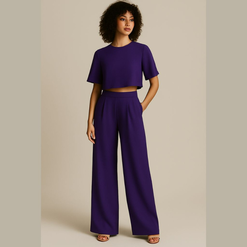 Georgette Crepe VIOLET Violet